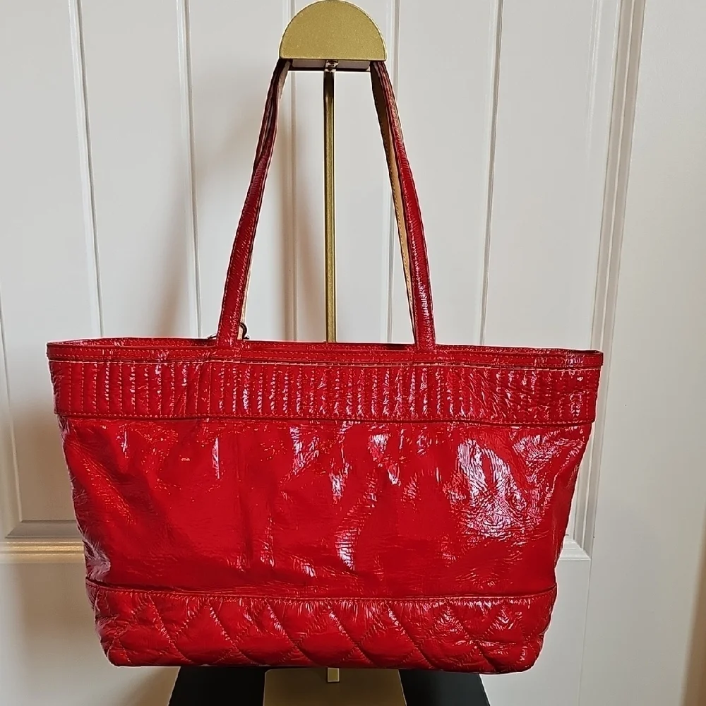 Coach 2011 Red Patent Leather Tote